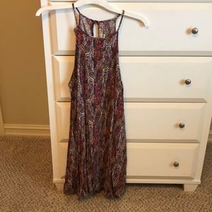 Multicolor halter dress